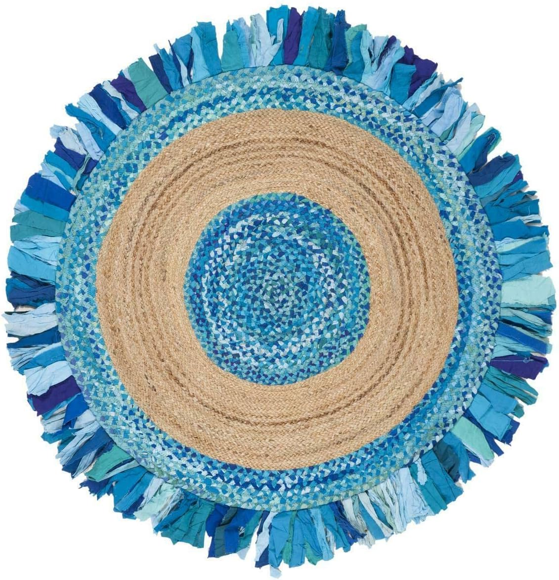 Tapis jute rond 120 cm - Ameublement et décoration,