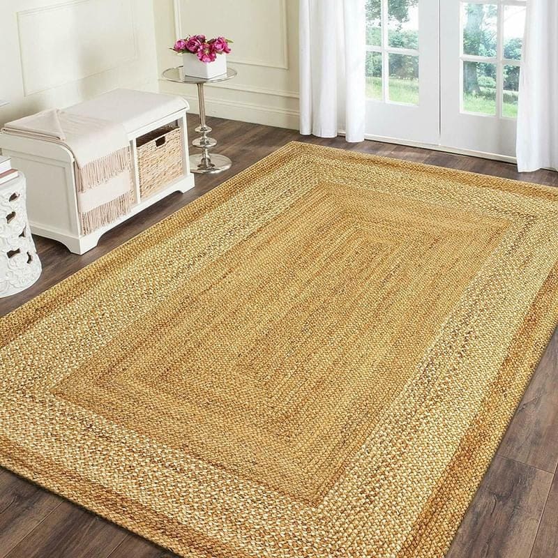 Tapis jute doré rectangulaire - doré, rectangulaire