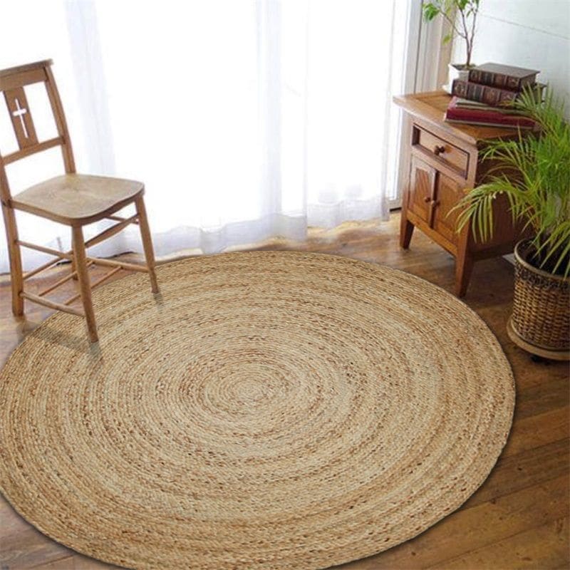 Tapis salon rond jute salon