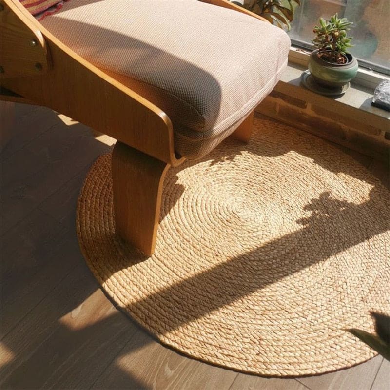 Tapis salon rond jute salon