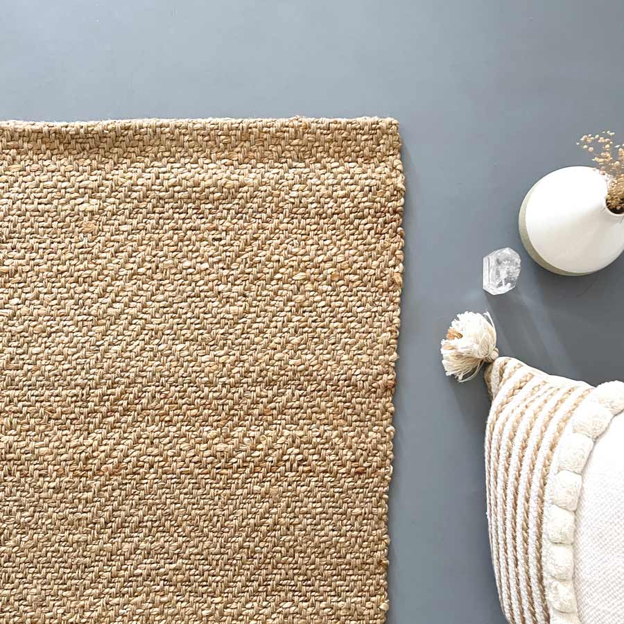 Grand tapis en jute - grand