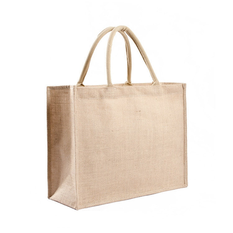 Sac en toile de jute personnalisable - personnalisable