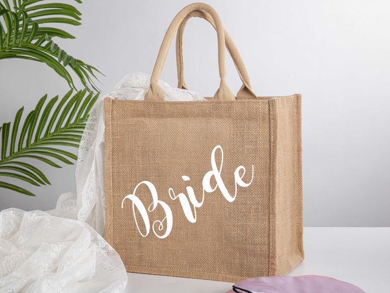 Sac en toile de jute personnalisable - personnalisable