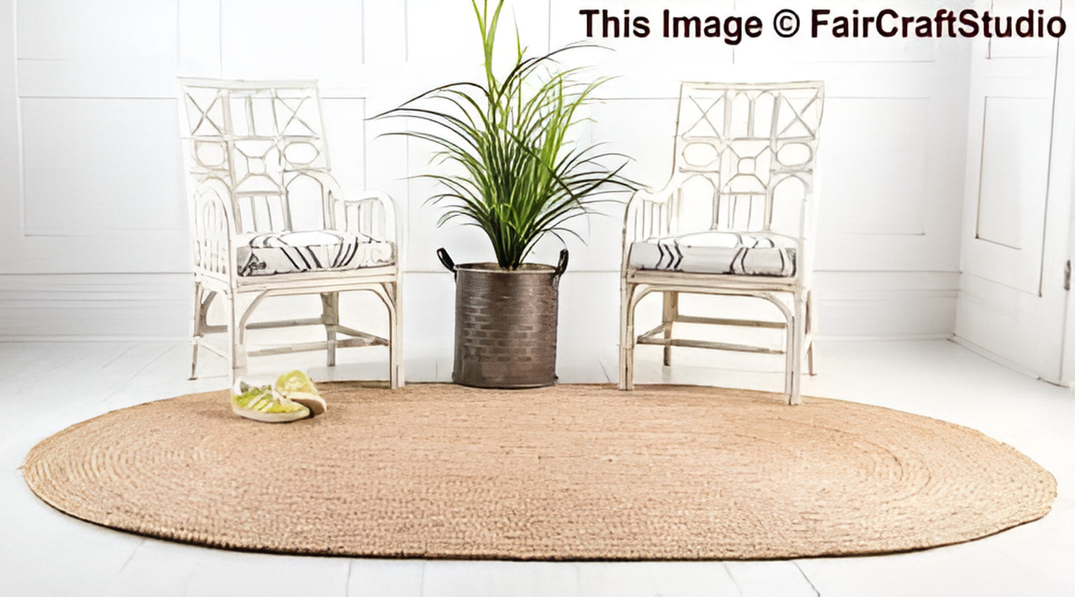 Tapis en jute naturel - Ameublement et décoration,