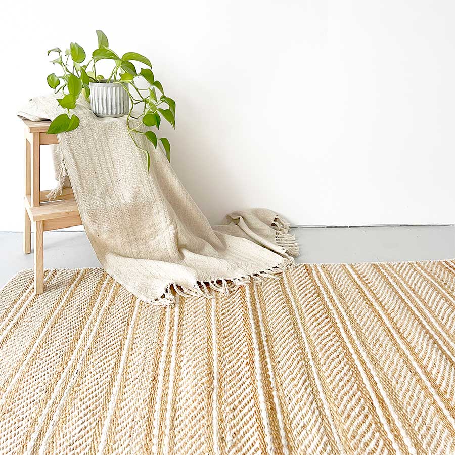 Tapis jute 160x230 - couloir