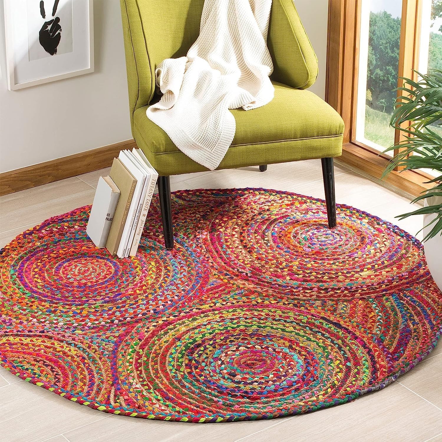 Tapis jute coloré - Ameublement et décoration, coussinets