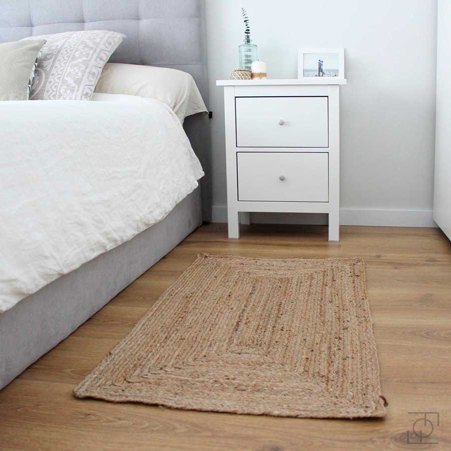 Tapis jute rectangulaire - salon