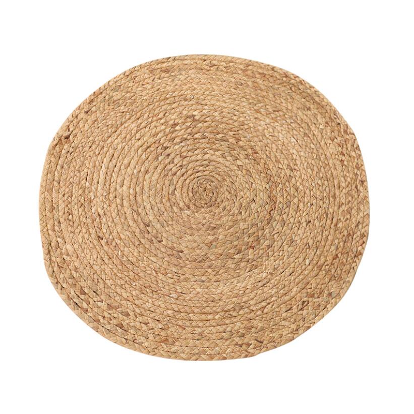 Tapis jute rond pour entrée - entrée, rond