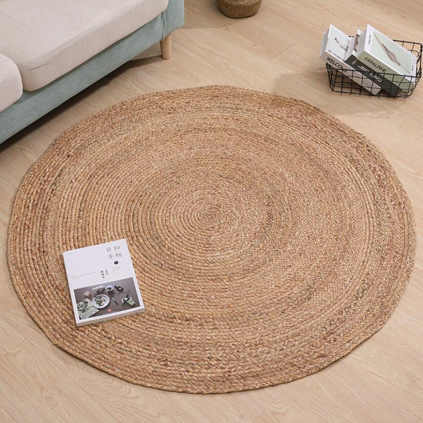 Tapis jute rond pour entrée - entrée, rond