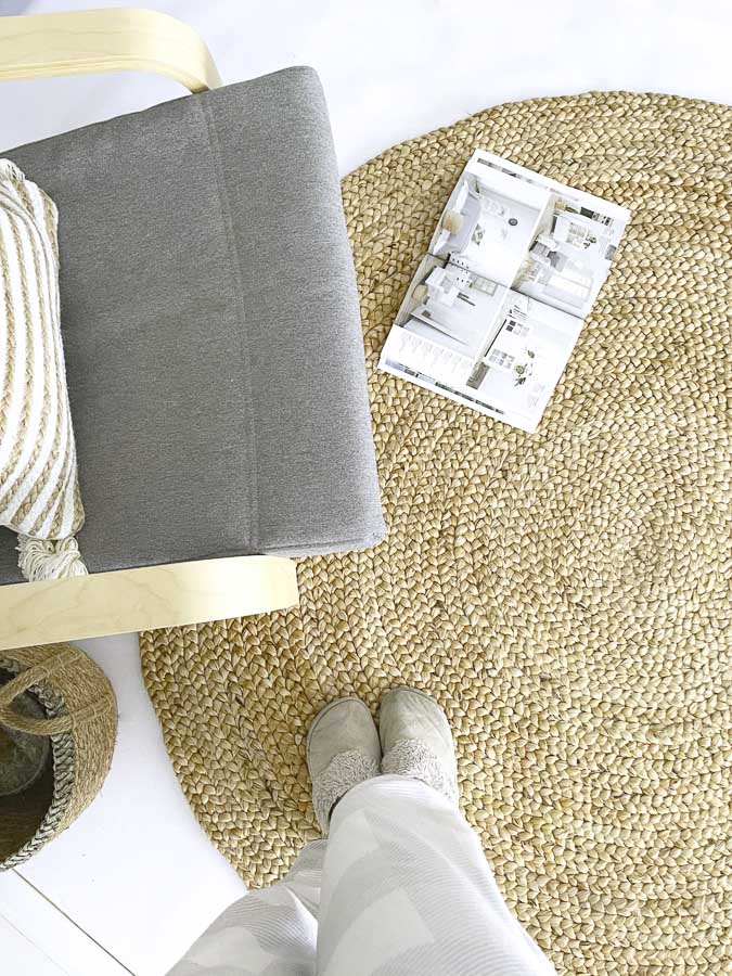 DN HANDICRAFT Jute Boho tapijt, handgevlochten rechthoekig DN HANDICRAFT Jute Boho tapijt, handgevlochten rechthoekig