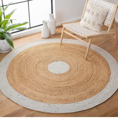 Tapis rond toile de jute - Ameublement et décoration,