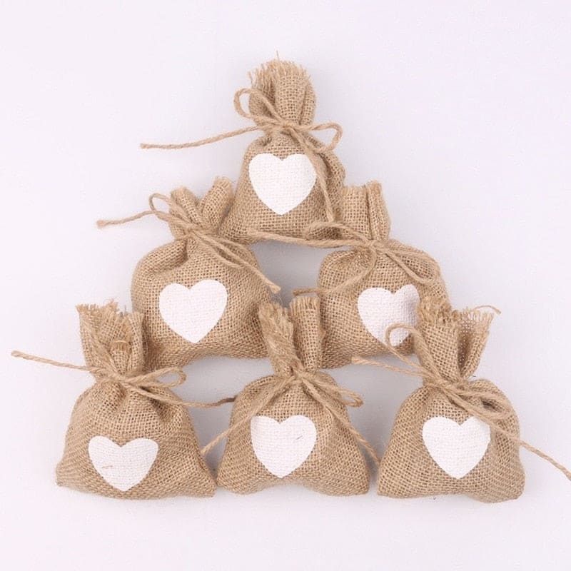 Sac cadeau en jute