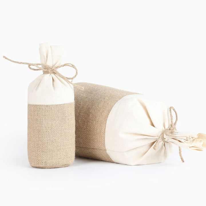 Sac Fourre-Tout Mariée En Toile De Jute Jaune - Grand Sac Plage Et Mariage