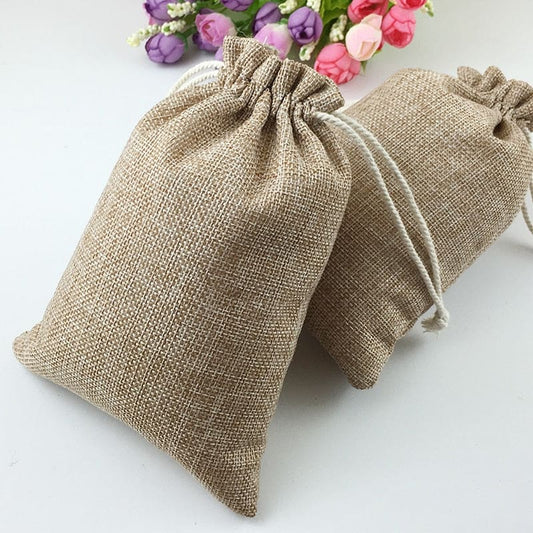 Sacs toile de jute vintage (Lot de 10) - vintage
