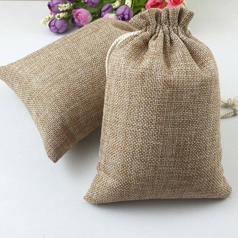 Sacs toile de jute vintage (Lot de 10) - vintage