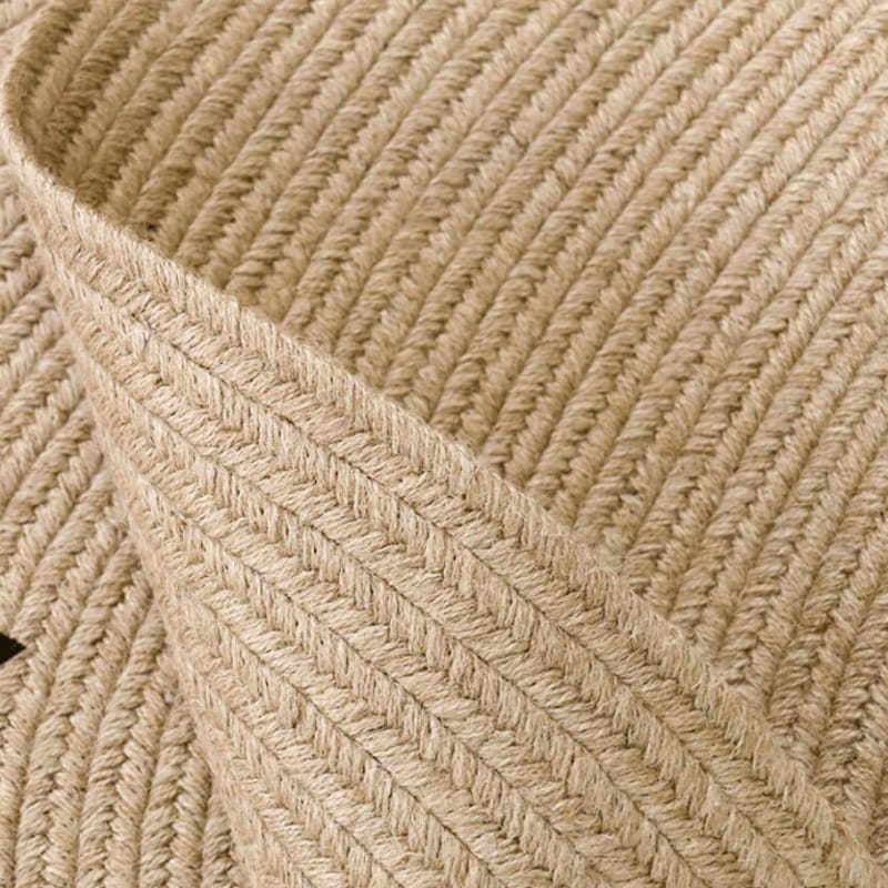 Tapis jute rond pour chambre de bébé