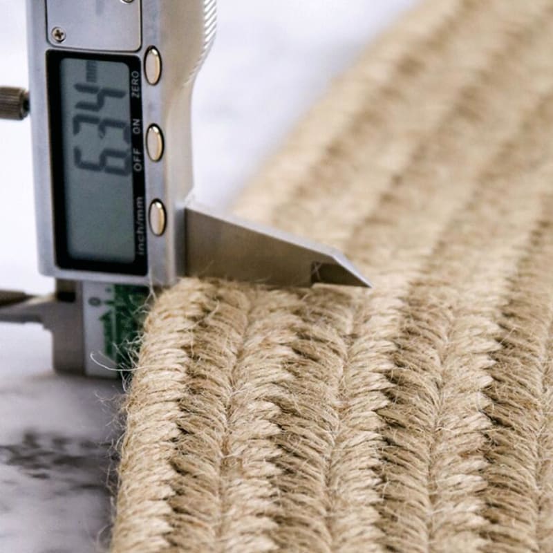 Tapis jute rond pour chambre de bébé