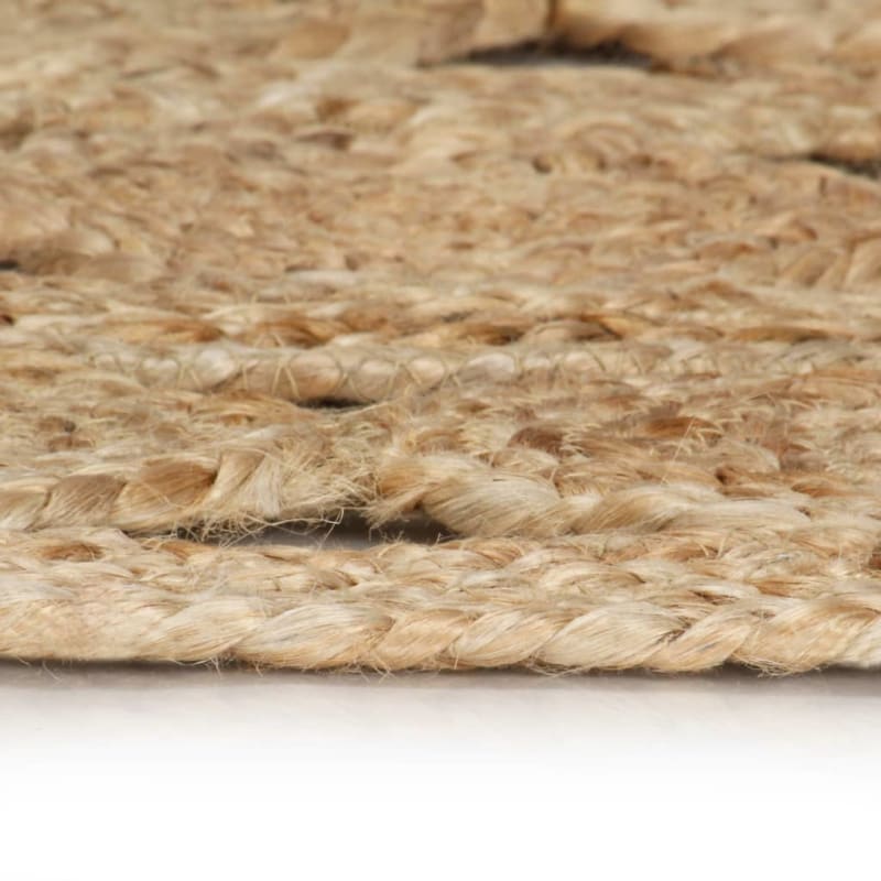 Tapis toile de jute rond